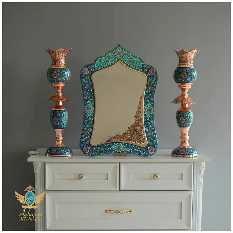 آینه مستطیل مس و پرداز
